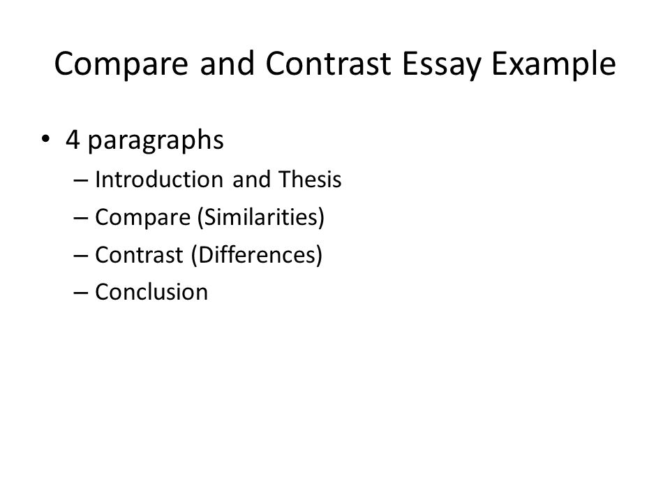 Write introduction paragraph comparison essay